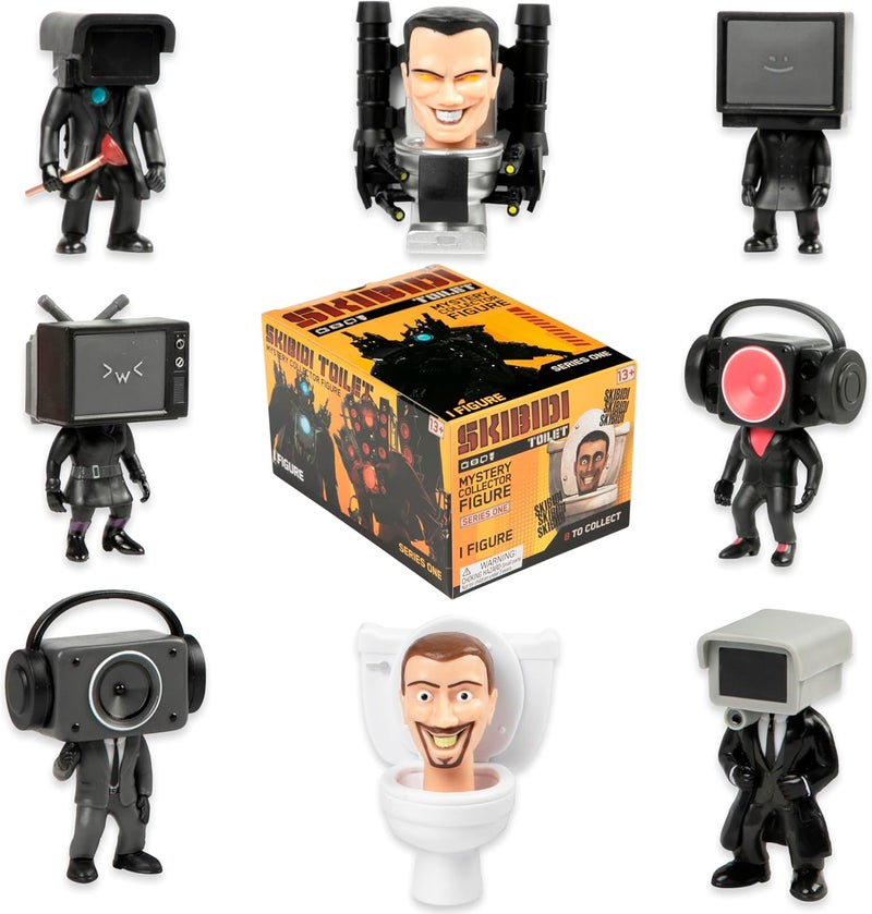 SKIBIDI Toilet Mystery Figure Collector Series, Collectible Figures, Officially Licensed Toilet Merch. - Image 1